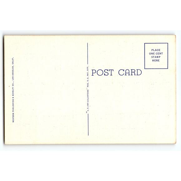 Vintage Linen Postcard Broadway Los Angeles Night Scene 1940s - Picture 2 of 2